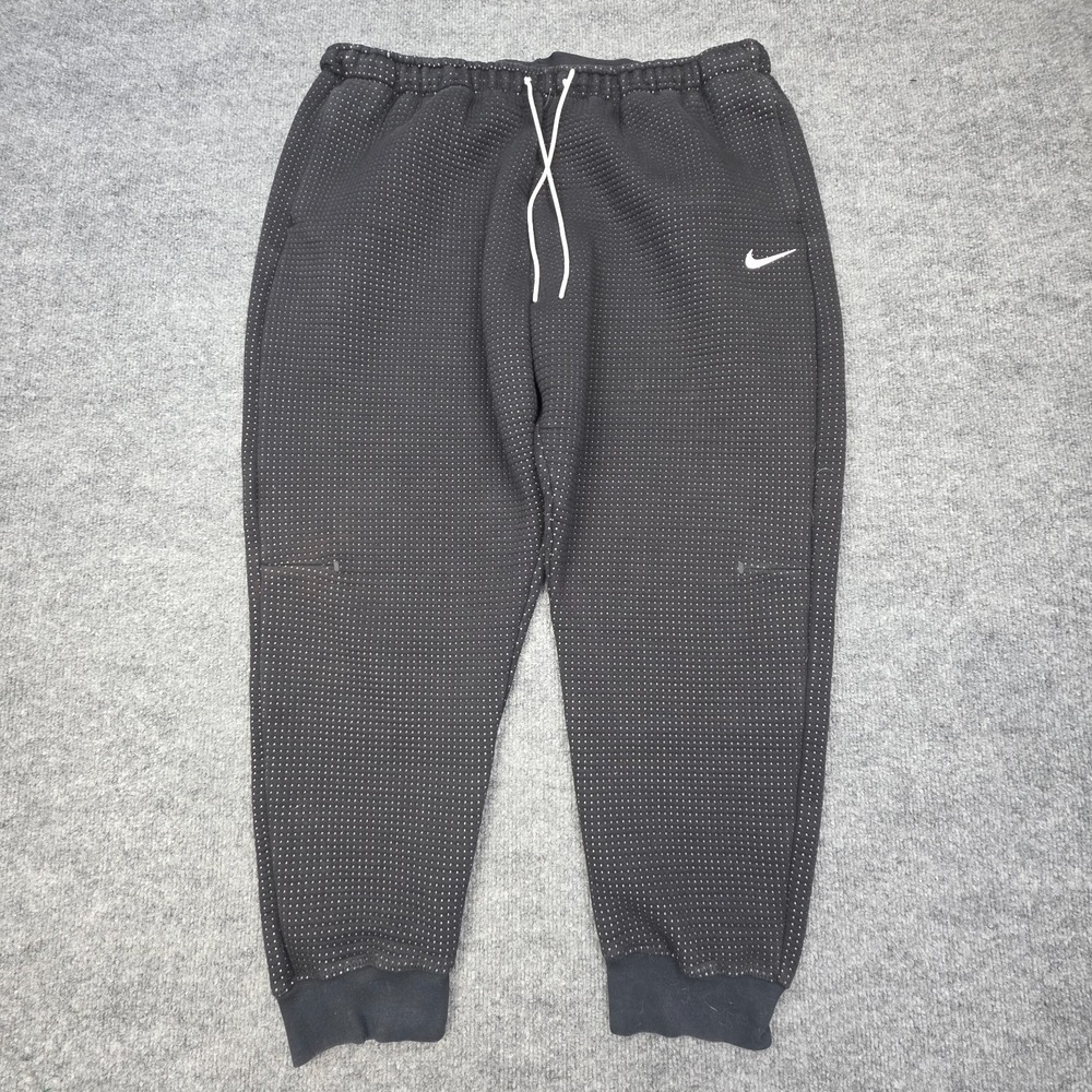 Nike Sportswear Tech Pack Fleece Joggers Women's XL Black White CZ1857-010